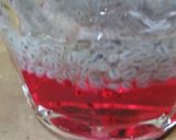 A picture of step 1 of Milk rooh afza.