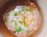 รูปขั้นตอนการทำที่ 5 ของ ซุปไข่🥚ในชามหมูเด้ง ไมโครเวฟ Egg In MeatBowl Soup Microwave