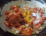 A picture of step 2 of Turai subji (dry).