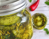 A picture of step 4 of Cucumber pickle.