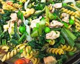 Foto del paso 2 de la receta: Sartén de pollo con espirales en acelga y verduras surtidas 🇨🇱