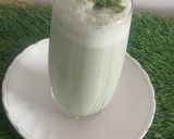 A picture of step 3 of Refreshing Mint chaas.