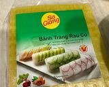 Hình bước làm 1 của món Bánh croissant pha-ke bằng bánh tráng