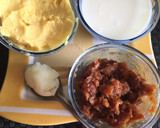 A picture of step 1 of Dates and moong dal halwa.
