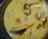 Foto langkah ke 5 dari resep Bubur ayam kuah opor.