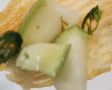 A picture of step 1 of Mango salad with chips.
