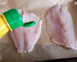 A picture of step 2 of Oven Cooked Parmesan & Lemon Tilapia fish. 😁.