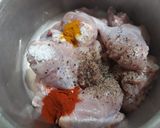A picture of step 1 of Chicken pepper fry Kerala style.
