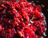 A picture of step 1 of Beetroot dhal sabji.