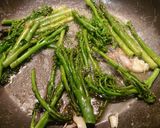 A picture of step 2 of Butter Fried Broccoli Tenderstem And Asparagus.