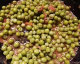 A picture of step 2 of Masala Matar Chaat.