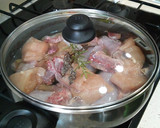Foto del paso 3 de la receta: Conejo y pollo confitados