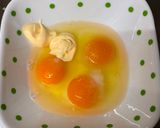 A picture of step 3 of Japanese Egg Wrapped Tomato Chicken Rice (Omu Rice).