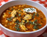Csicseriborsó leves recept fázis 7 fotója
