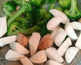 蒜香花椰菜杏鮑菇的食譜步驟1照片