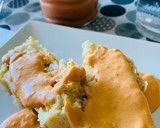 Foto del paso 6 de la receta: Pastel templado de patata y bacalao, con crema suave de tomate