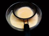 Helado cremoso de melocotón elaborado con robot de cocina M.C.Pl
