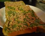 A picture of step 5 of Prawn toast.