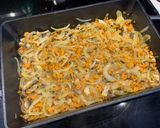 A picture of step 3 of Farfalle Casserole with Ham and Vegetables.