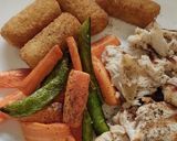 A picture of step 1 of Low fat chicken dinner air fryer.