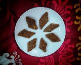 A picture of step 7 of Peanuts and fried gram Burfi.