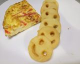 A picture of step 3 of Pepper and feta frittata.