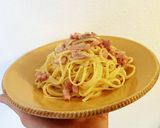 蛋黃醬煙燻豬肉義大利麵的食譜步驟10照片