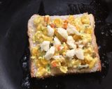 A picture of step 7 of Carrot and Corn Open Sandwich.
