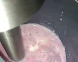 A picture of step 1 of Strawberry shake🍓.