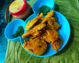 A picture of step 3 of Mix veg fritters.