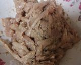A picture of step 1 of Mongolian chicken with noodles 🍜.