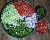 A picture of step 3 of Tomato Pulao (mumbai street style).
