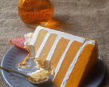 Gambar langkah 17 resipi Orange Ombre Cake.