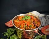 A picture of step 5 of Tomato Kothimeera Pachadi (Tomato Coriander Leaves Chutney - Andhra / Telangana Style).