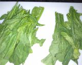A picture of step 1 of Radish Greens(Mooli Bhaji) And Spinach Saag.