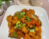 A picture of step 6 of Dry Gobhi Manchurian.