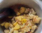 A picture of step 3 of Cauliflower n Potatoes with daal n roti#My staple food recipe co.