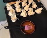 Une image de l'étape 7 de Petits ballotins chèvre jambon blanc.