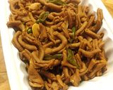 Foto langkah ke 5 dari resep Tumis Usus Ayam Cabe Ijo.