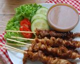 Foto langkah ke 5 dari resep Sate Jamur Saos Kacang, yummy.