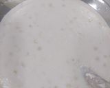 A picture of step 2 of Sabudana and semolina kheer.