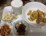 A picture of step 1 of Chikku &Dry fruit and nuts milkshake.