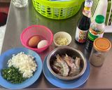 A picture of step 1 of Shrimp fried rice.