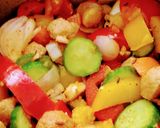 A picture of step 2 of Thai Red Curry Veg...With winter veggies.