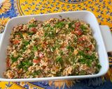 Une image de l'étape 21 de Riz à l’agneau, tomates, poivron, citron et épices.
