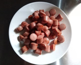Foto del paso 3 de la receta: Spaghetti hotdog con nata y queso🤤🍝🌭🧀