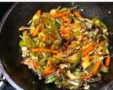 A picture of step 4 of Veg schezwan noodles || वेज शेजवान नूडल्स.