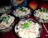 A picture of step 4 of Apple vegi macroni salad🍎ایپل ویجی میکرونی سیلیڈ🍎.