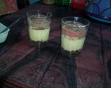 A picture of step 16 of Two in one biscuit pudding.