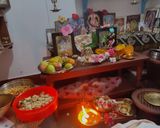 A picture of step 1 of Rava ladoo in south indian style.